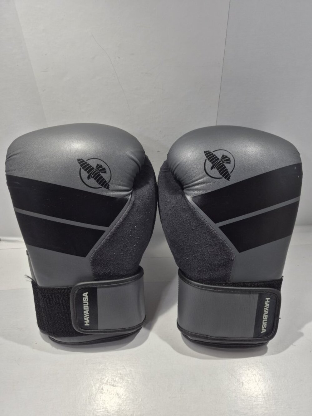 Hayabusa S4 Boxing Gloves Gray & Black S4L Men'sSparring Training Glove Sz Large
